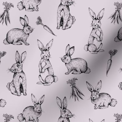 Sketch Bunnies / Lavender