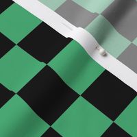 Demon Killer Anime Manga  Green and Black Checkered