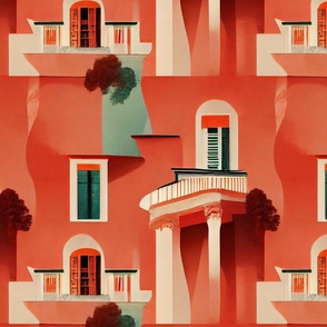 Italian Villa Pillars