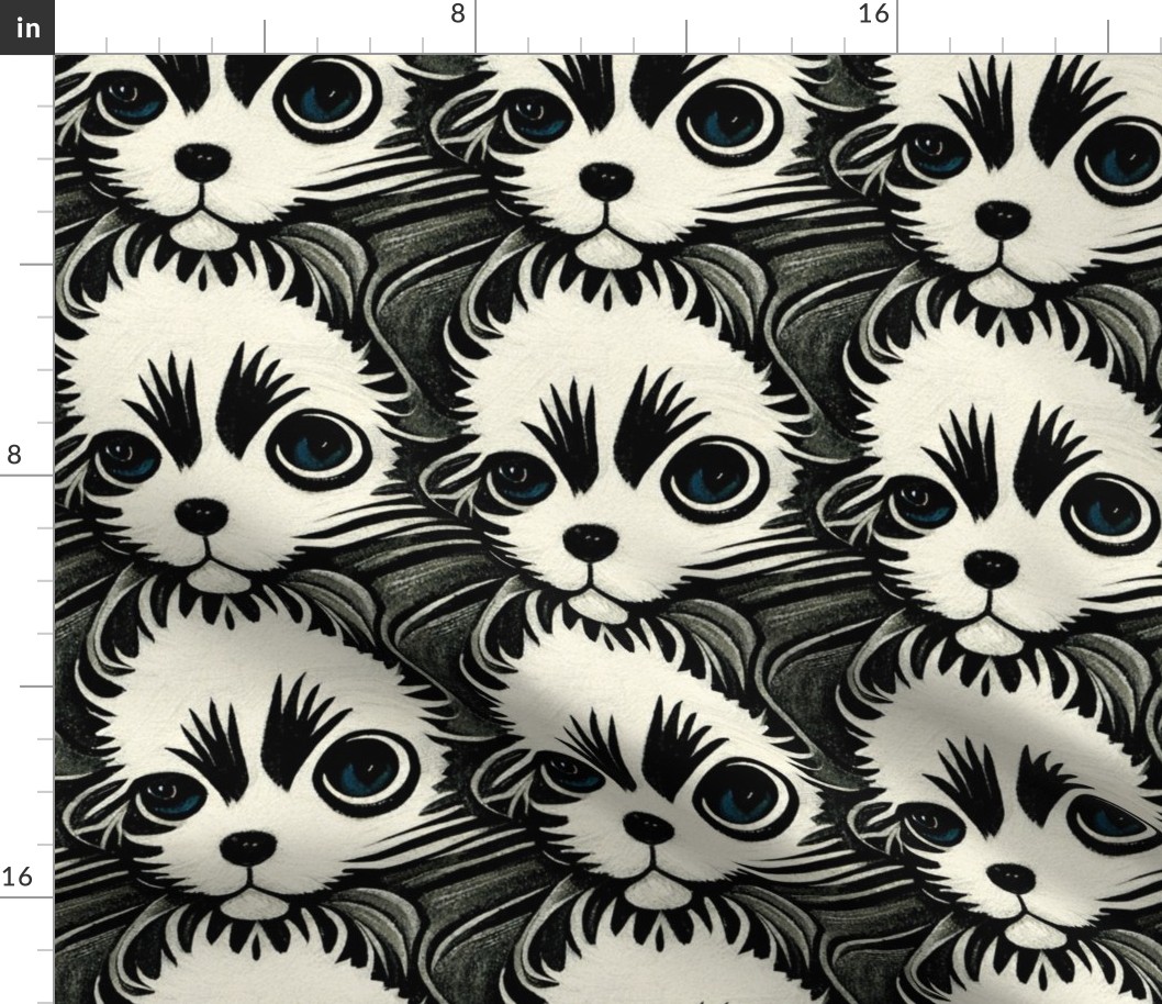 Louis Wain inspired Puppy