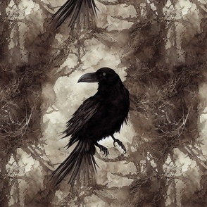 Raven in Gray