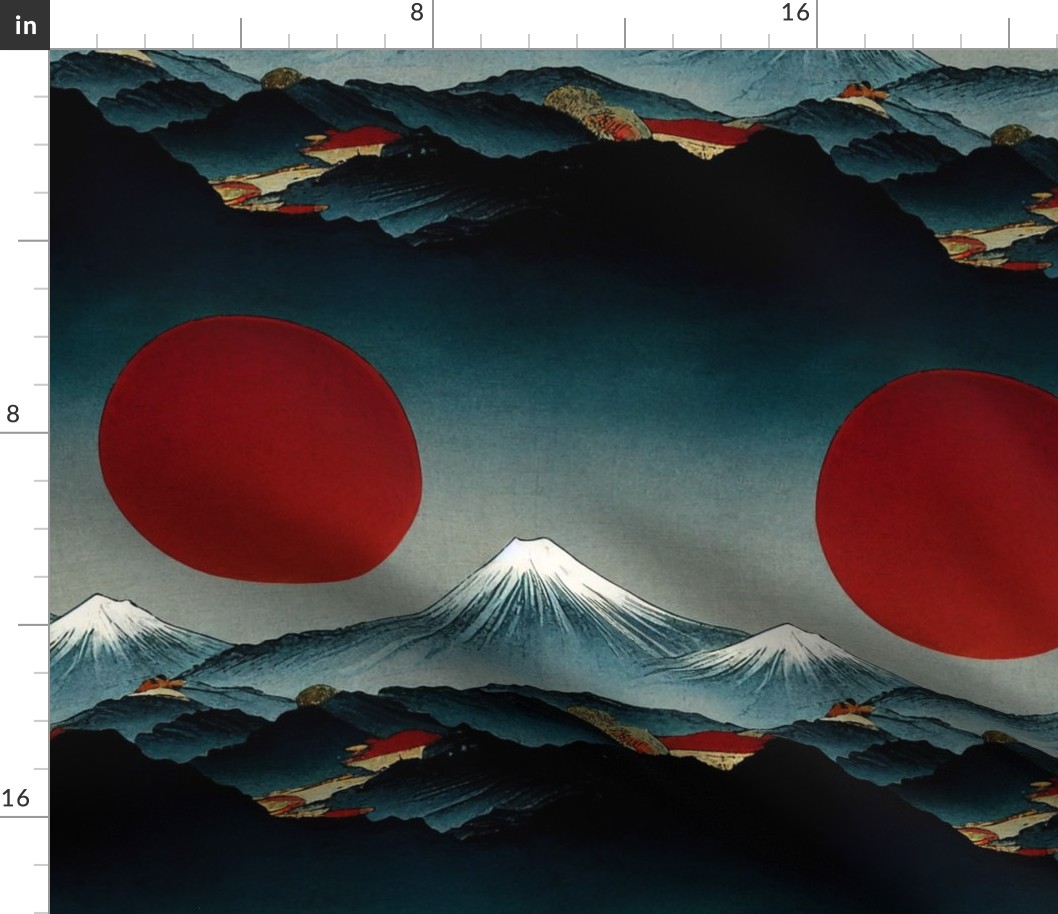 yoshitoshi inspired red sun