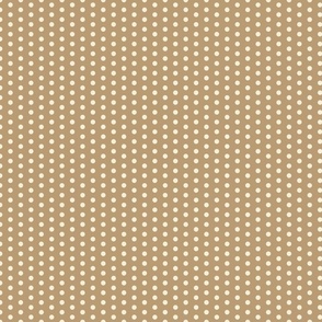Non Square Polka Dots - retro beige - S smaller scale - geometric pattern clash