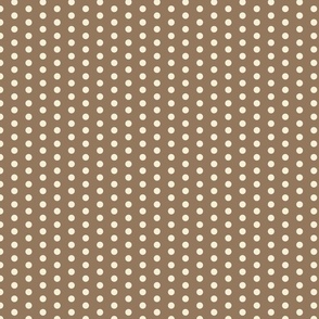 Non Square Polka Dots - brown geometric pattern clash