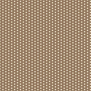   Non Square Polka Dots - brown - S smaller scale - geometric pattern clash