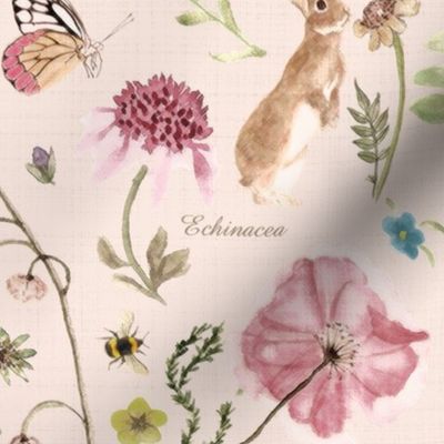 Hidden Whimsey Woodland  blush texture