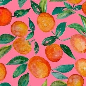 Watercolor Oranges // Papaya