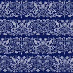 Botanic Garden Lace Trim (small scale blue)