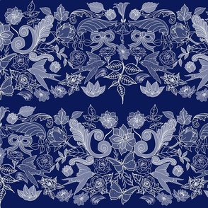 Botanic Garden Lace Trim (blue)