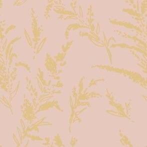 Goldenrod, Medium, Gold on Blush 