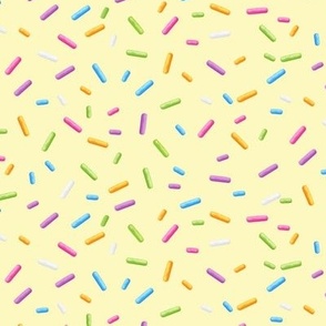 Birthday Sprinkles, Cup Cake Sprinkles, Cake Sprinkles, Birthday, Light Yellow Birthday Cake
