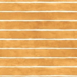 Dusty Orange Watercolor Broad Stripes Horizontal - Small Scale - Halloween Painted Retro Vintage