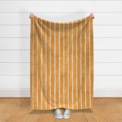 Dusty Orange Watercolor Broad Stripes Horizontal - Large Scale - Halloween Painted Bold Retro Vintage