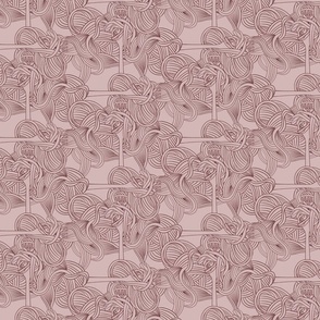 Pink pasta pattern - (small scale) tonal pink