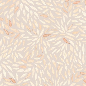 Dahlia Petals on Taupe, Larger Scale