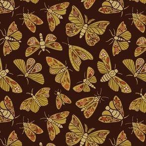 Retro 1970s Moths