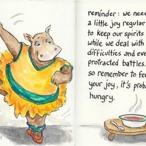 Dancing Hippo Reminder