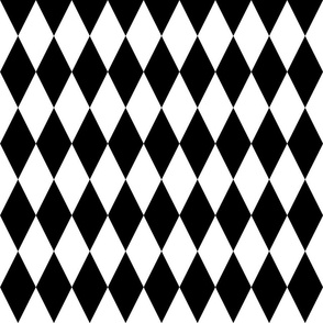 Black and White Diamond Harlequin