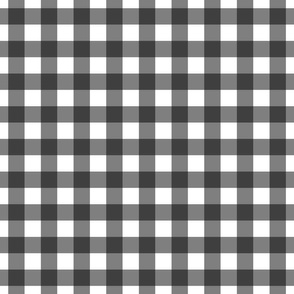 Black and White Gingham Plaid