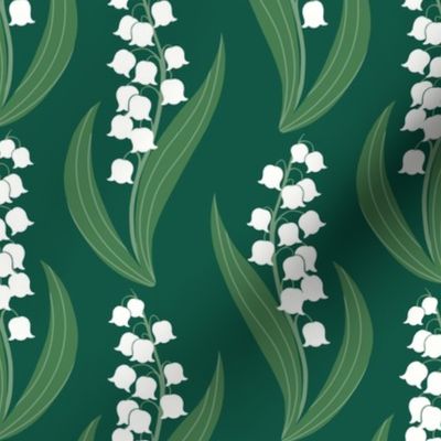 Lily of the Valley — Green Background