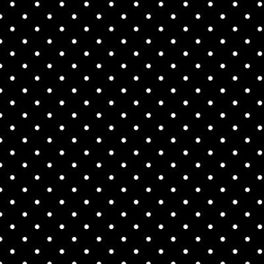 Black and White Polka Dots Small Scale