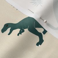 Dino Days - Natural - Large 10.5x10.5