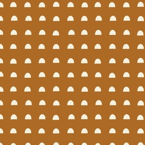 Half Circles - Golden Brown - Large 10.5x10.5 