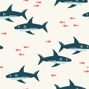 Sharks - Navy (Large)