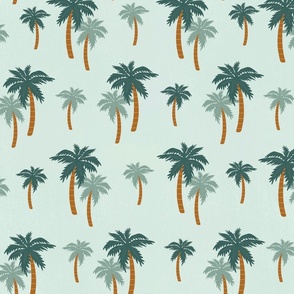 Palm Trees - Green - Jumbo 19x19