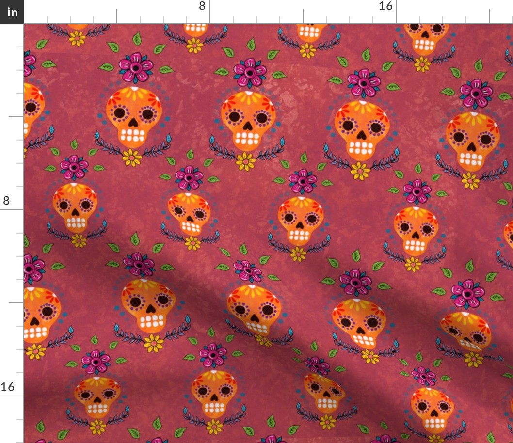 Floral Mexican Sugar Skull