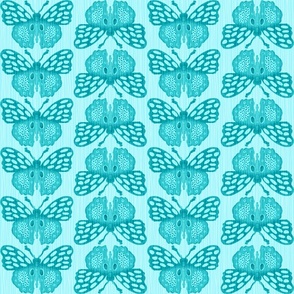 Blue textured butterflies