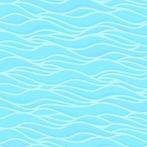 Smaller Scale Blue Ocean Waves