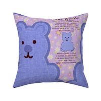 CUT and SEW BLUE BEAR