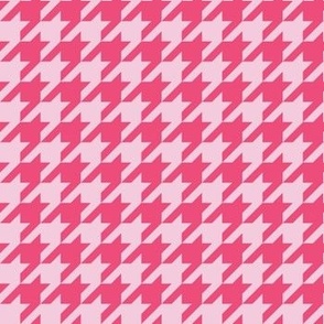 Houndstooth pink minimalist pattern