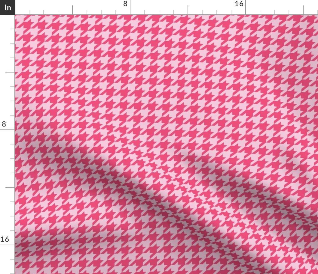 Houndstooth pink minimalist pattern