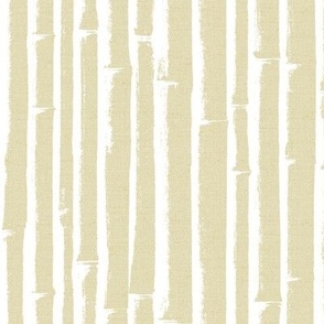 BoHo Bamboo Grasscloth -  Gold/White  Wallpaper
