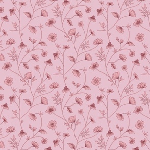 Petite Florals - Pink Milkshake