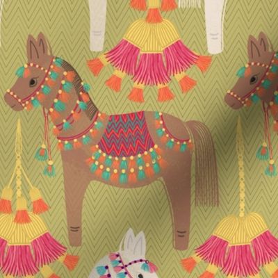 Horses and Tassels