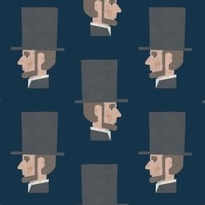 Abe - Honest Abe Top hat - navy - LAD23