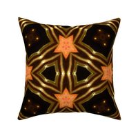 Pleated Glass Passementerie Trim Star Shiny Beads Braid Ornamental Khaki Peach Coral  Metallic Bronze Brown 257