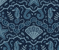 Sea animals lace