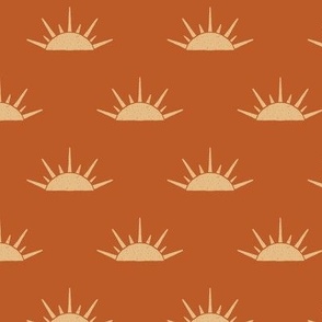 Orange Colour Block Fabric, Wallpaper and Home Decor