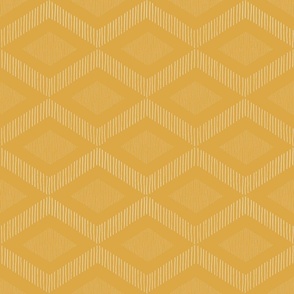 boho casual abstract fringe - lozenge on mustard yellow - boho southwestern wallpaper