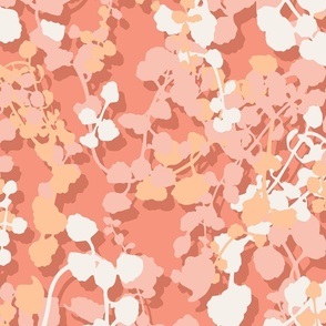 Garden bedding, blush and coral shadow lg