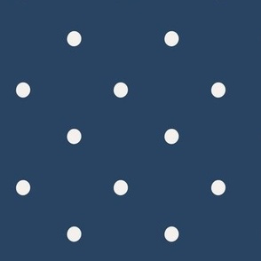 Large - Polka Dot - Marine Blue 