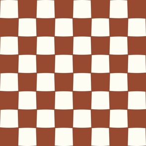 Checkerboard autumn brown by Jac Slade