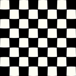 Checkerboard black white by Jac Slade