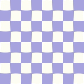 Checkerboard mauve purple by Jac Slade