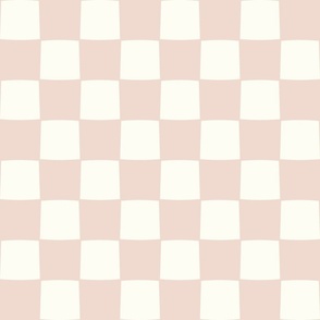 Checkerboard boho blush pink by Jac Slade