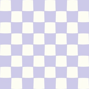 Checkerboard boho light mauve purple by Jac Slade